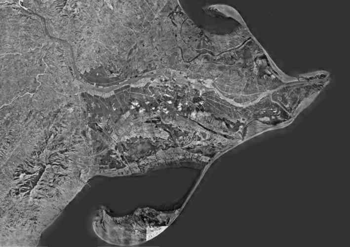Ortofoto del Delta de l'Ebre,1945 (font ICGC)