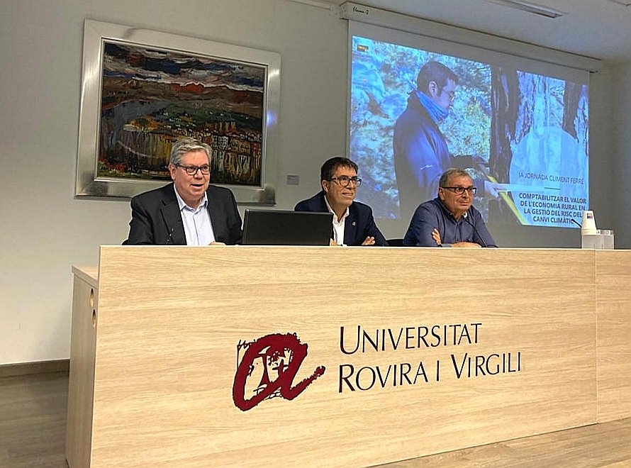 Xavier Faura, president del COPATE; Xavier Ferré, director del Campus i Josep Aragonés, director tècnic del COPATE