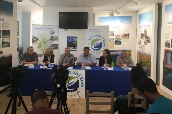 Moments de la presentació del projecte als assistents