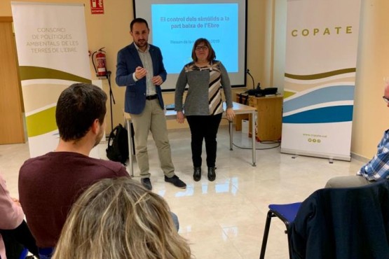 El president del COPATE durant la reunió informativa