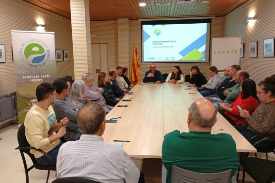 Imatge de la sessió participativa del Fòrum de la Reserva de la Biosfera, celebrada al Consell Comarcal de la Terra Alta