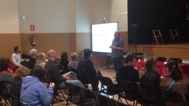 Imatge d'una de les ponències de la jornada