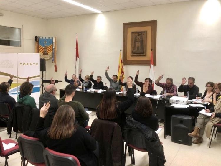 Moment de la votació del pressupost