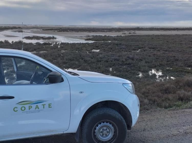 Imatge d'un dels vehicles del COPATE al delta