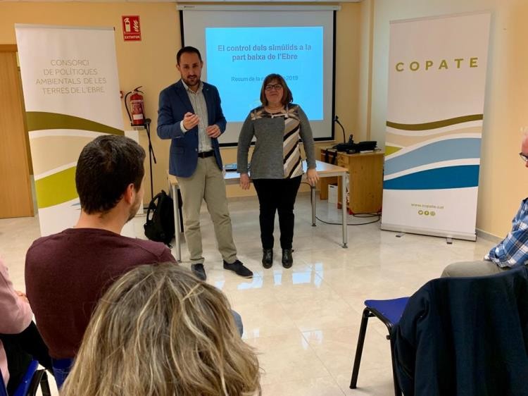 El president del COPATE durant la reunió informativa