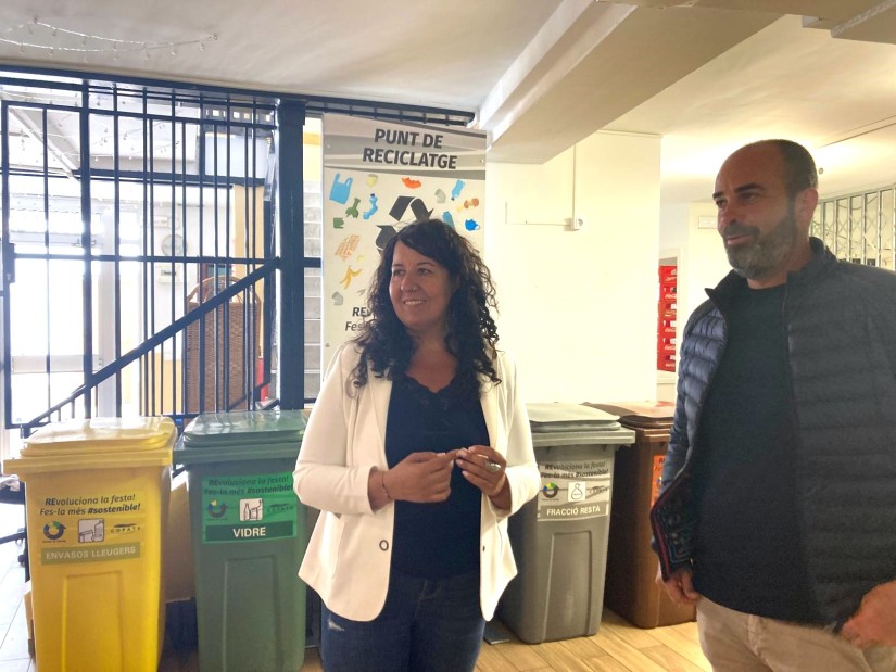 Daniela Lleixà, Vicepresidenta de l'Àrea de Residus del COPATE i Ivan Garcia, President del COPATE